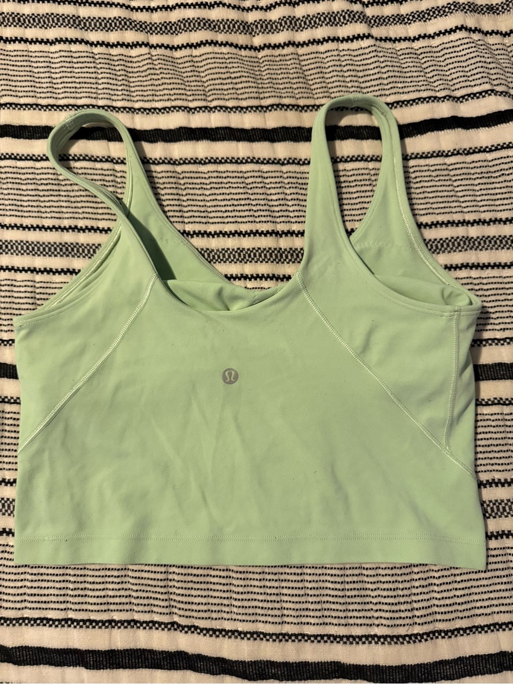 lululemon athletica Light Mint Green Crop Tank Top